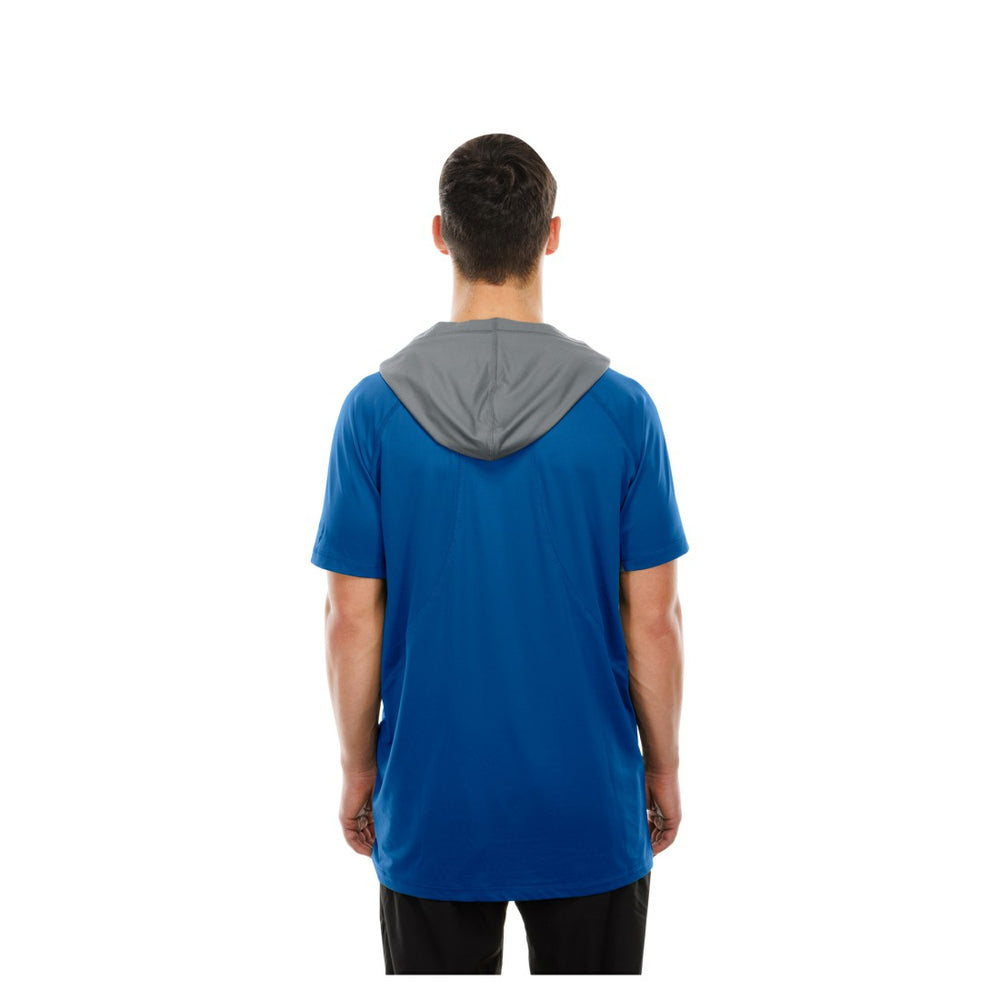 Detroit Lions New Era Combine Authentic Hooded Raglan Short-Sleeve T-Shirt Blue | NFL