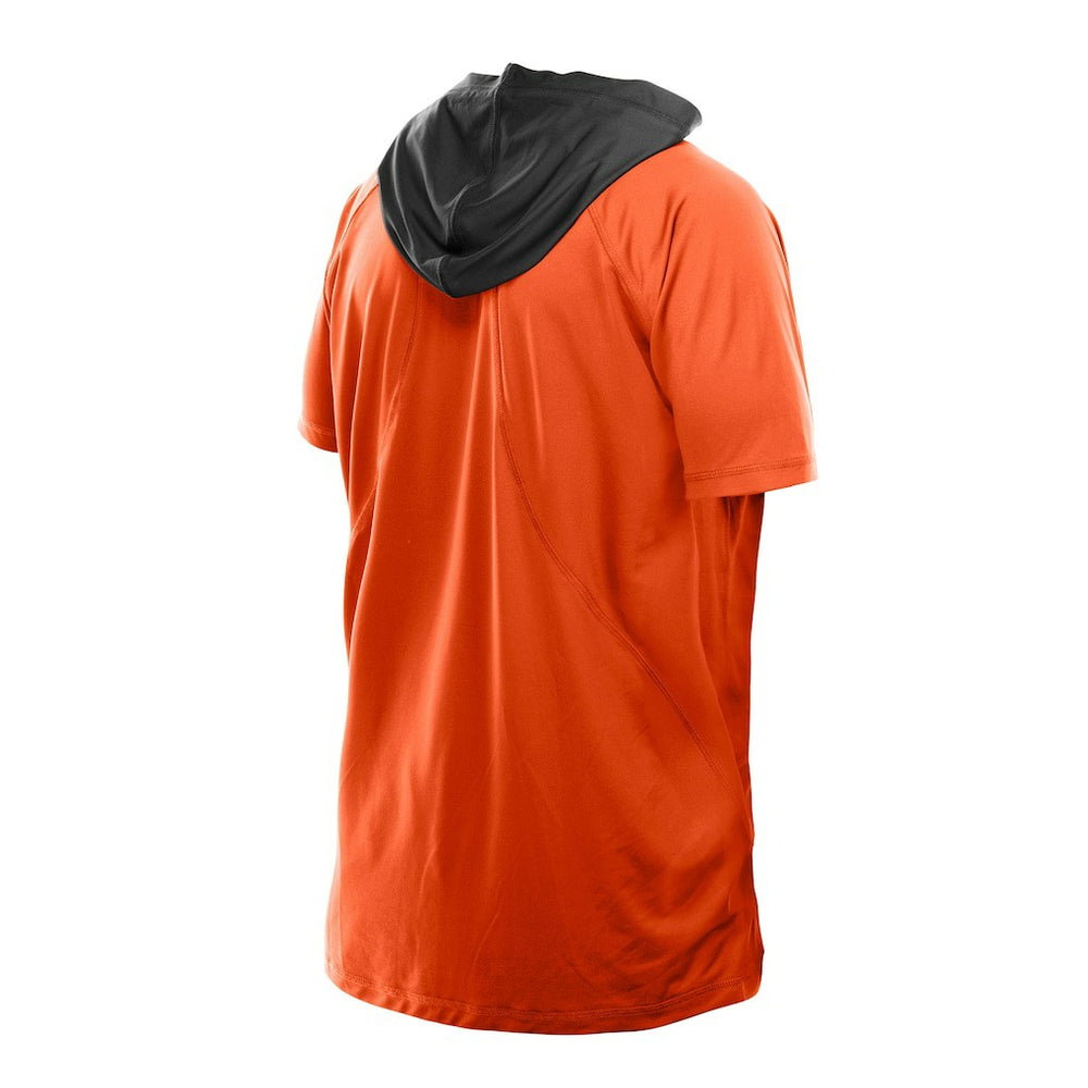 Cincinnati Bengals New Era Combine Authentic Hooded Raglan Short-Sleeve T-Shirt Orange | NFL