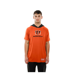 Cincinnati Bengals New Era Combine Authentic Hooded Raglan Short-Sleeve T-Shirt Orange | NFL