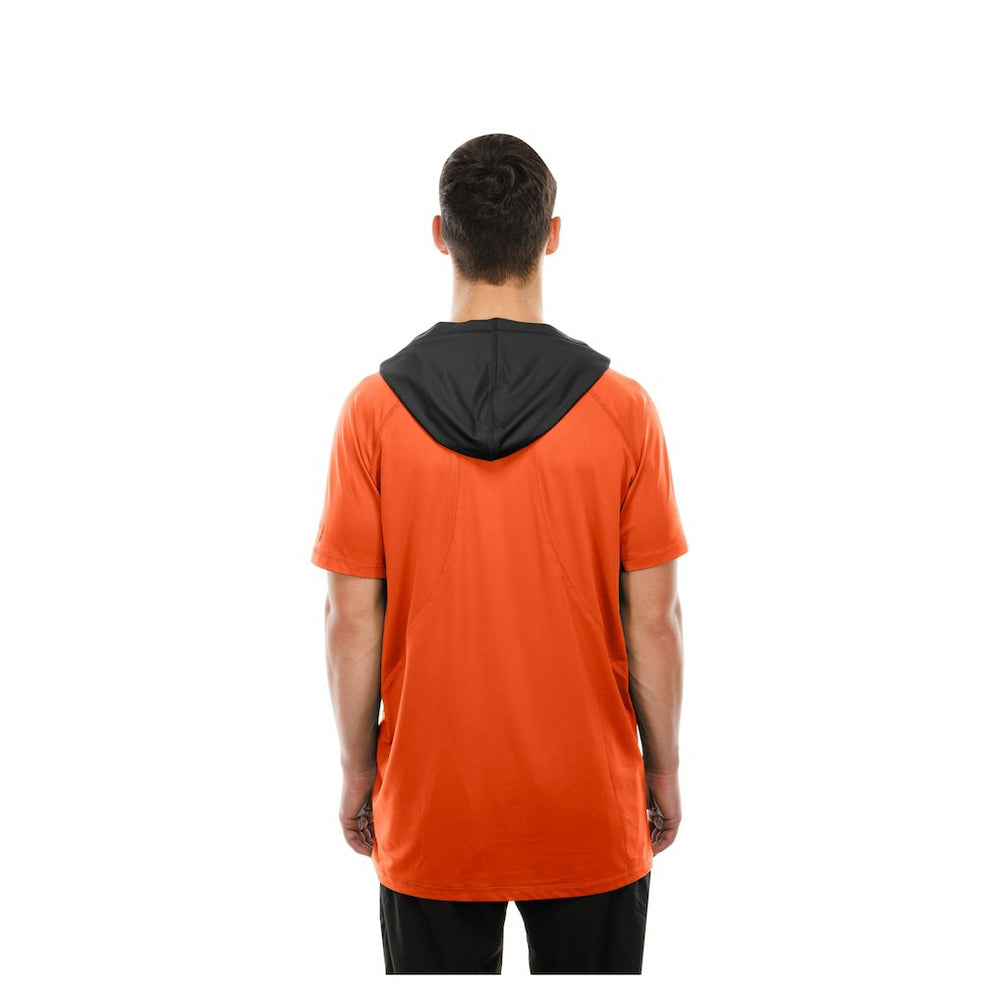 Cincinnati Bengals New Era Combine Authentic Hooded Raglan Short-Sleeve T-Shirt Orange | NFL