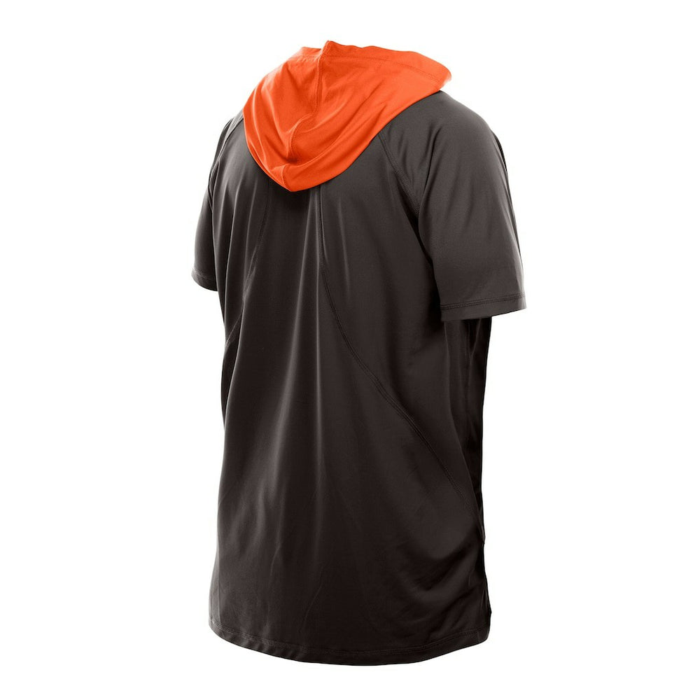 Cleveland Browns New Era Combine Authentic Hooded Raglan Short-Sleeve T-Shirt Brown | NFL