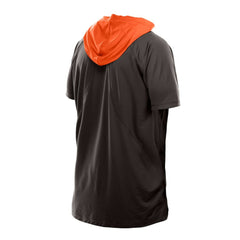 Cleveland Browns New Era Combine Authentic Hooded Raglan Short-Sleeve T-Shirt Brown | NFL