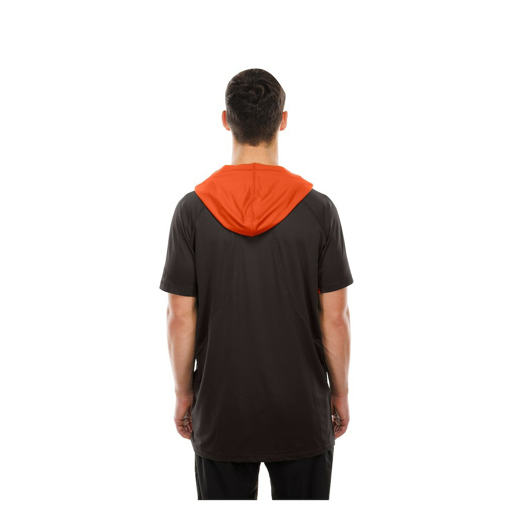 Cleveland Browns New Era Combine Authentic Hooded Raglan Short-Sleeve T-Shirt Brown | NFL