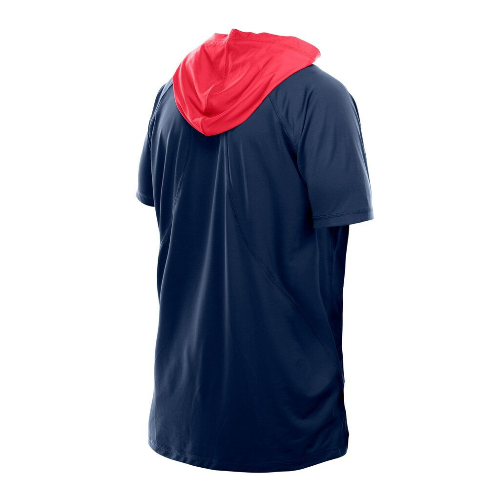 Houston Texans New Era Combine Authentic Hooded Raglan Short-Sleeve T-Shirt Navy | NFL