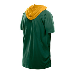Green Bay Packers New Era Combine Authentic Hooded Raglan Short-Sleeve T-Shirt Green | NFL
