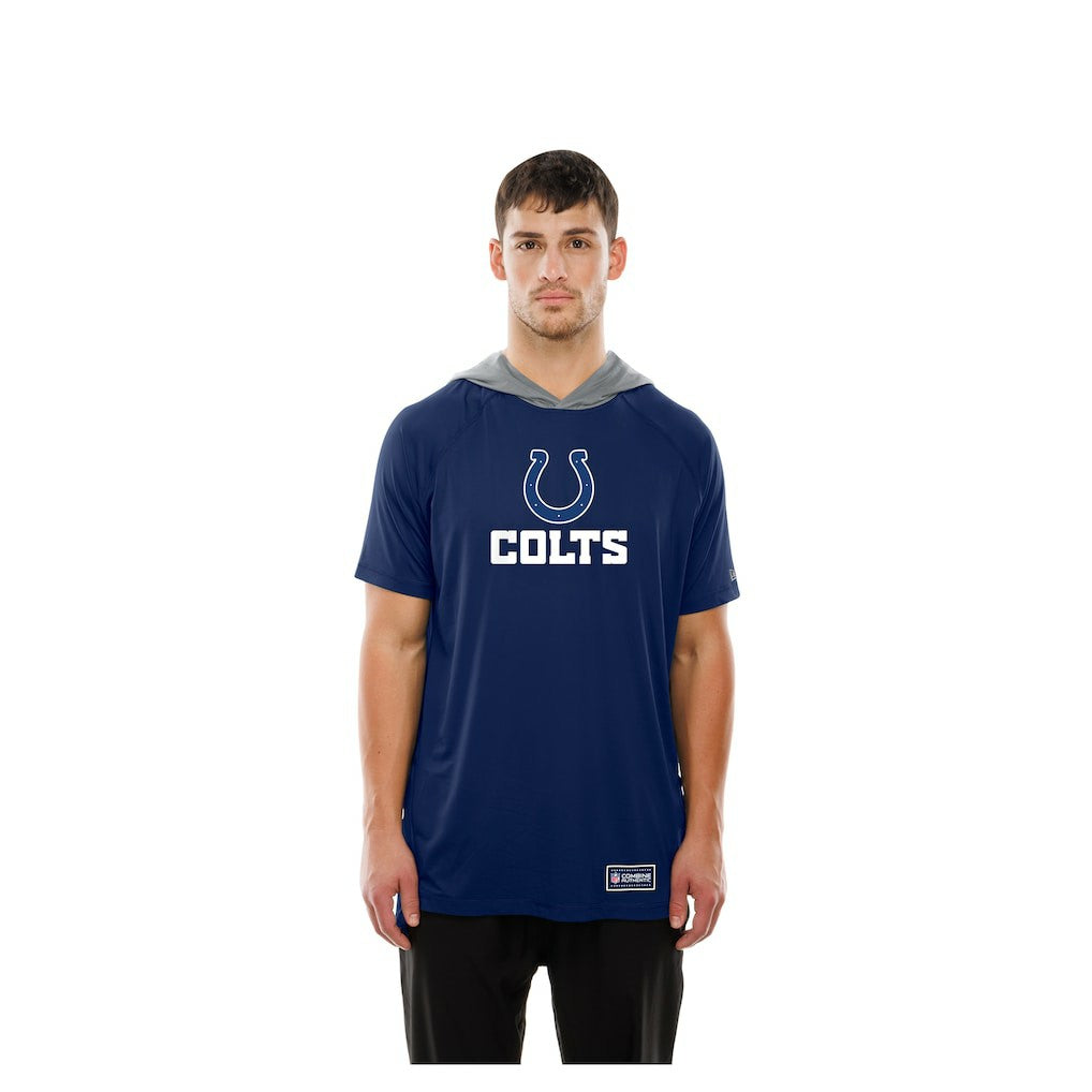 Indianapolis Colts New Era Combine Authentic Hooded Raglan Short-Sleeve T-Shirt Royal | NFL