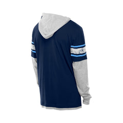 Tennessee Titans New Era Twofer Layered Long Sleeve Hoodie T-Shirt Navy | NFL