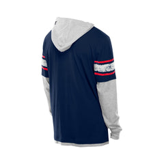 Houston Texans New Era Twofer Layered Long Sleeve Hoodie T-Shirt Navy | NFL