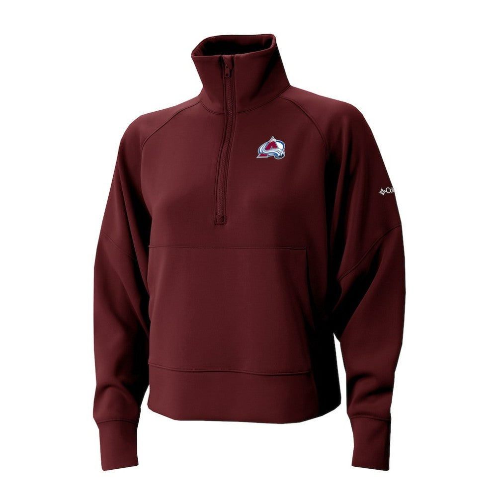 Colorado Avalanche Columbia Women's Wickhams Hills Raglan Omni-Wick Half-Zip Pullover - Maroon - NHL