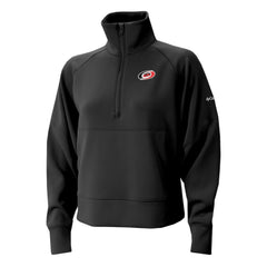 Carolina Hurricanes Columbia Women's Wickhams Hills Raglan Omni-Wick Half-Zip Pullover - Black - NHL