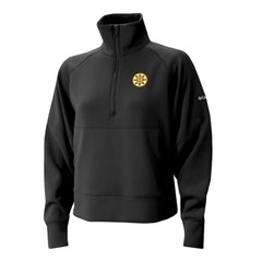 Boston Bruins Columbia Women's Wickhams Hills Raglan Omni-Wick Half-Zip Pullover - Black - NHL