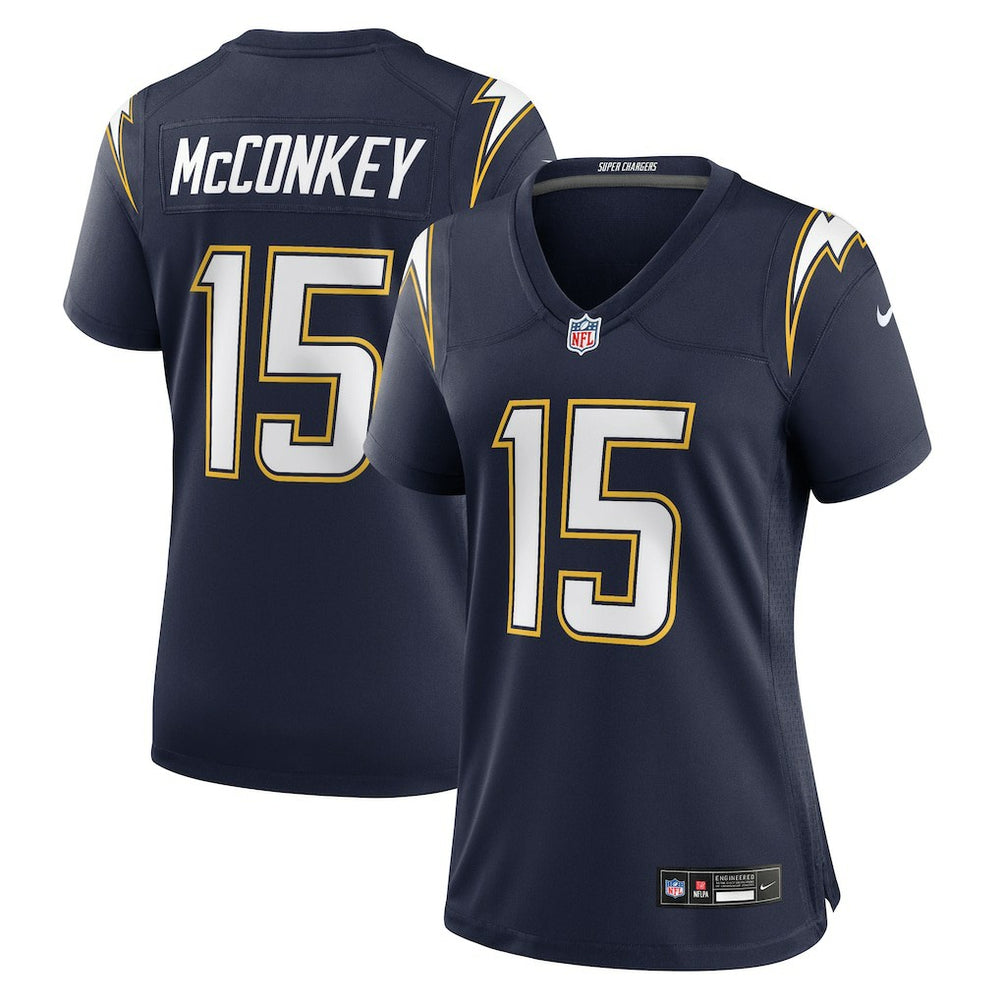 Ladd McConkey Los Angeles Chargers Women's Alternate Super Chargers Game Jersey Navy | Nike for Sale