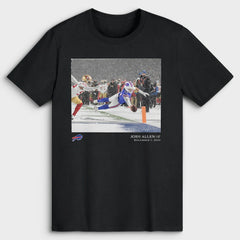 Josh Allen Buffalo Bills NFL Flash Features Week 13 T-Shirt Black | NFL