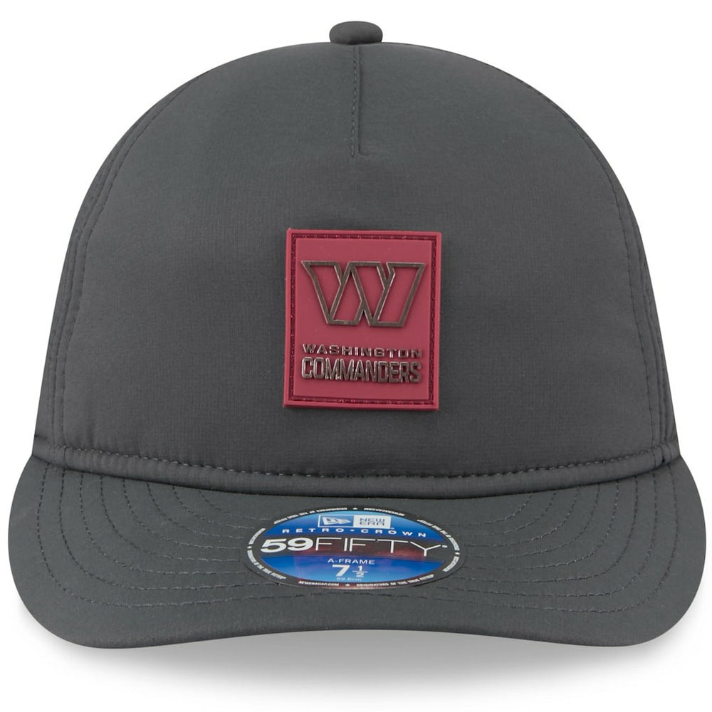 Washington Commanders New Era 2025 Sideline Cold Weather Retro Crown 59FIFTY Fitted Hat Charcoal | NFL