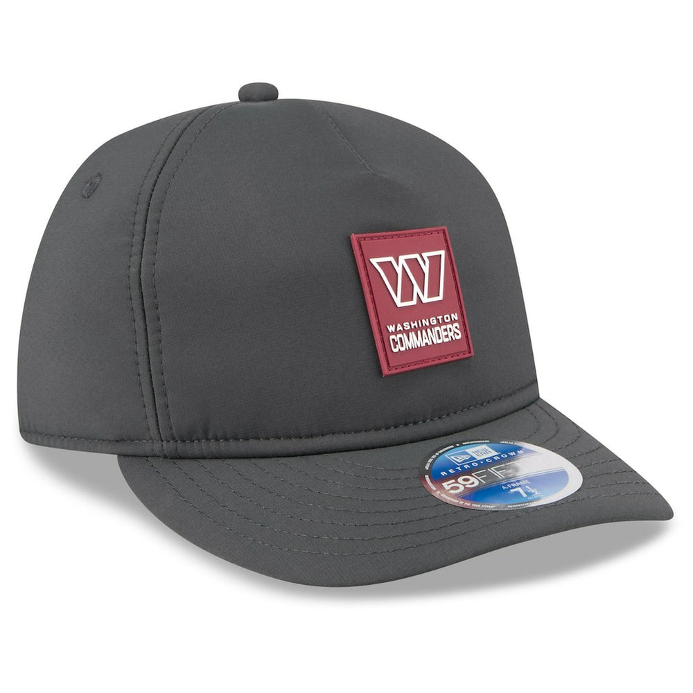 Washington Commanders New Era 2025 Sideline Cold Weather Retro Crown 59FIFTY Fitted Hat Charcoal | NFL