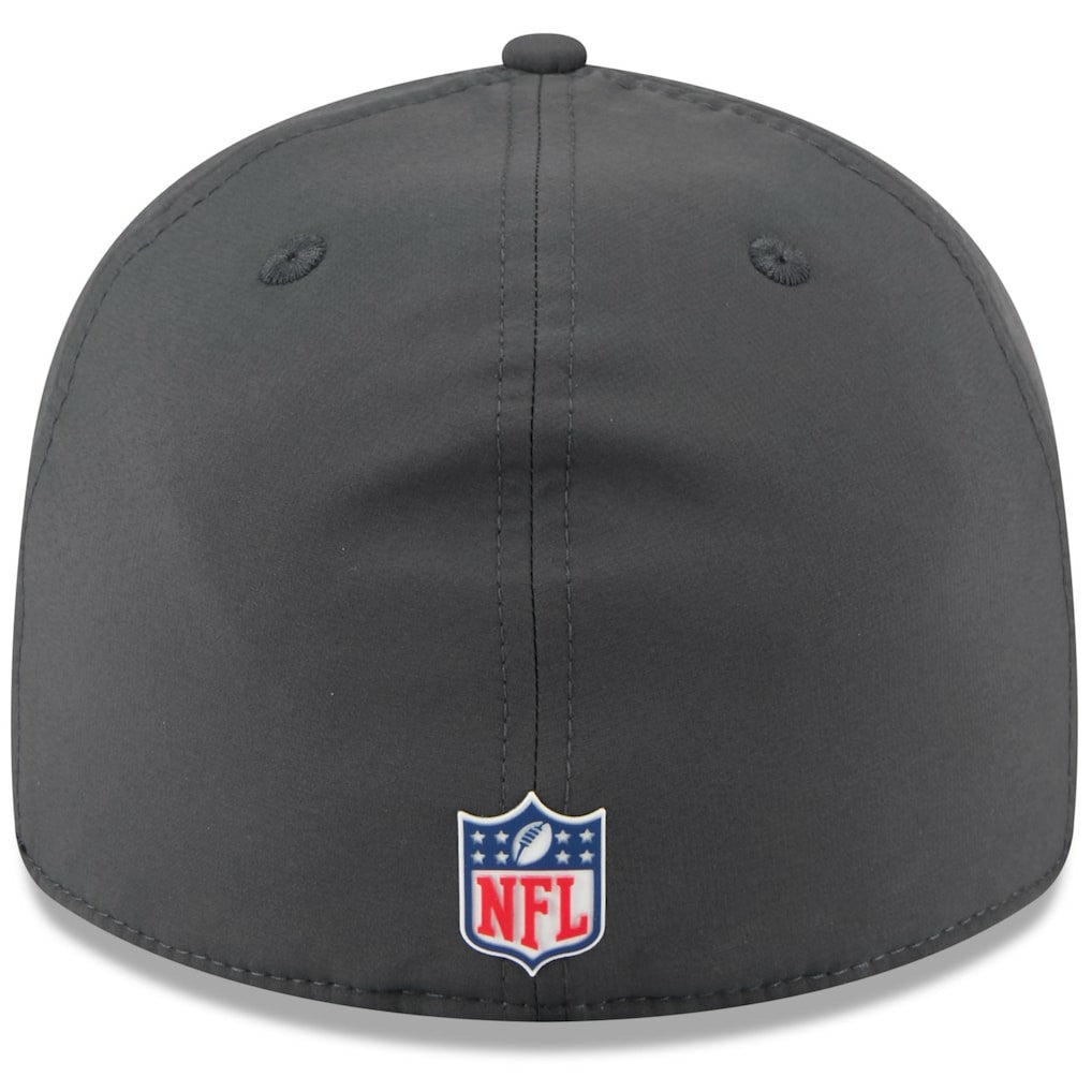Las Vegas Raiders New Era 2025 Sideline Cold Weather Retro Crown 59FIFTY Fitted Hat Charcoal | NFL