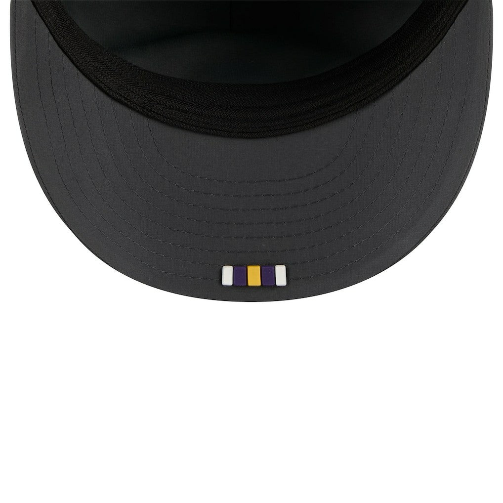 Minnesota Vikings New Era 2025 Sideline Cold Weather Retro Crown 59FIFTY Fitted Hat Charcoal | NFL