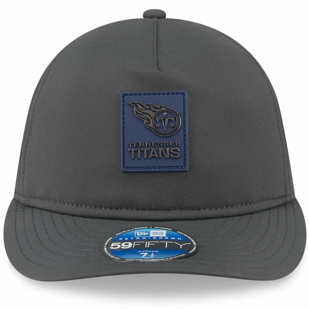 Tennessee Titans New Era 2025 Sideline Cold Weather Retro Crown 59FIFTY Fitted Hat Charcoal | NFL
