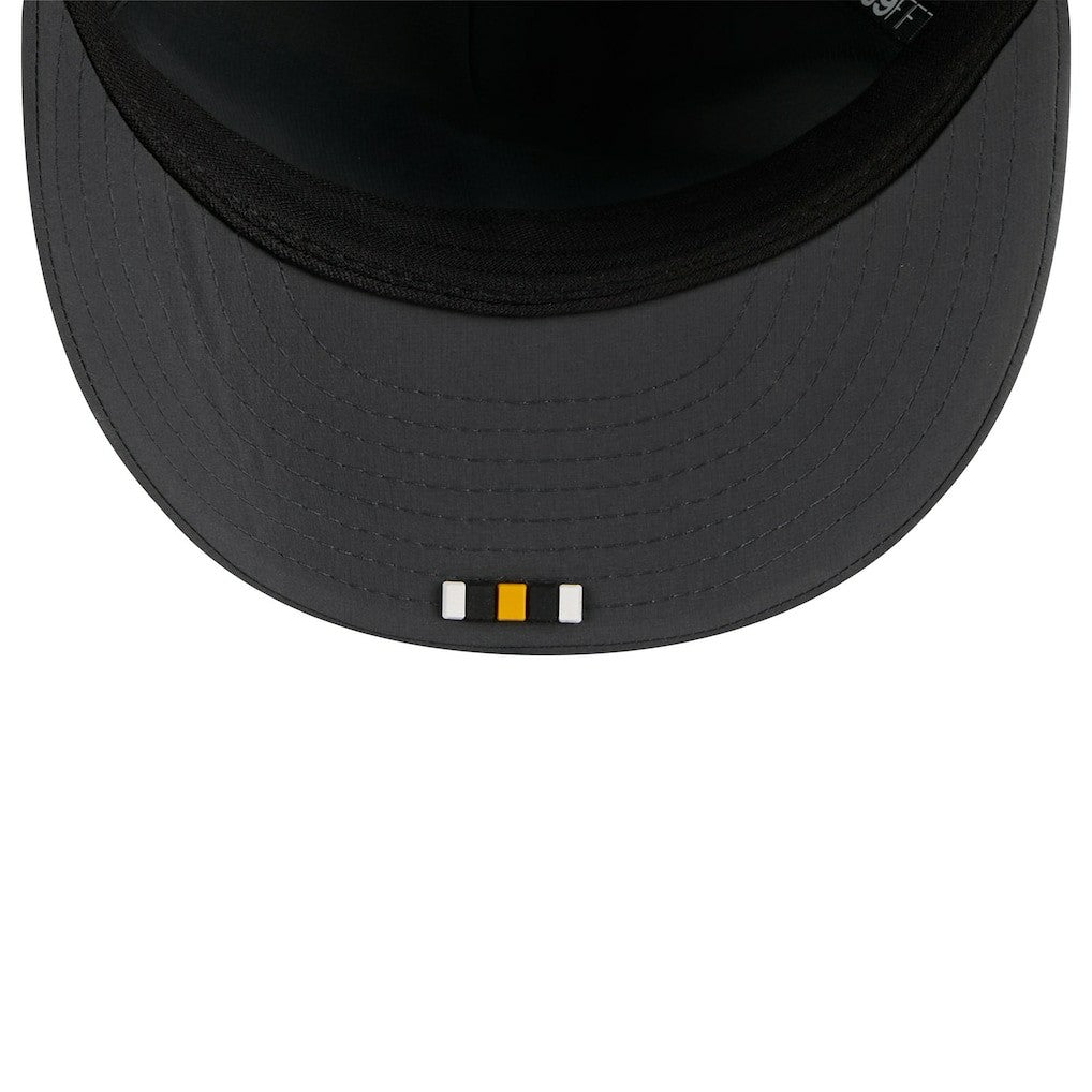 Pittsburgh Steelers New Era 2025 Sideline Cold Weather Retro Crown 59FIFTY Fitted Hat Charcoal | NFL