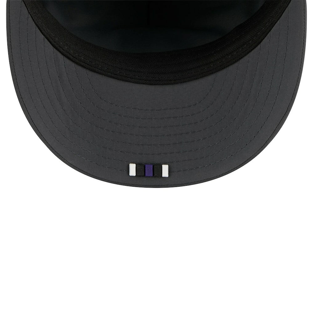 Baltimore Ravens New Era 2025 Sideline Cold Weather Retro Crown 59FIFTY Fitted Hat Charcoal | NFL