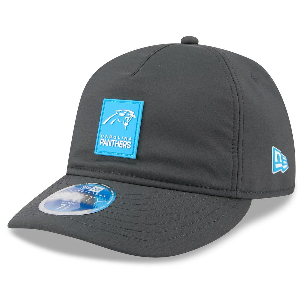 Carolina Panthers New Era 2025 Sideline Cold Weather Retro Crown 59FIFTY Fitted Hat Charcoal | NFL