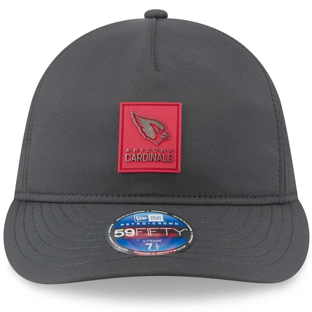 Arizona Cardinals New Era 2025 Sideline Cold Weather Retro Crown 59FIFTY Fitted Hat Charcoal | NFL