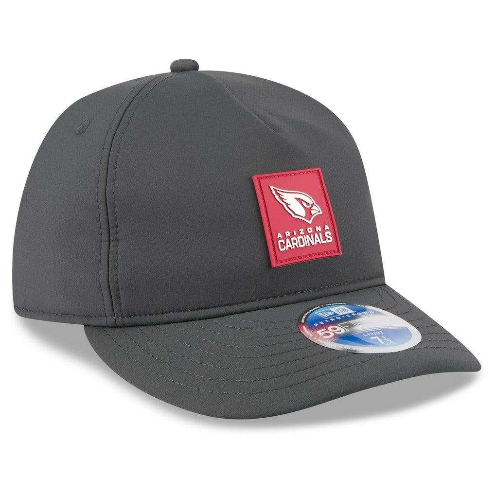 Arizona Cardinals New Era 2025 Sideline Cold Weather Retro Crown 59FIFTY Fitted Hat Charcoal | NFL