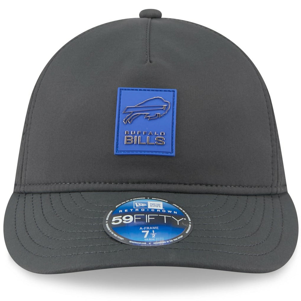 Buffalo Bills New Era 2025 Sideline Cold Weather Retro Crown 59FIFTY Fitted Hat Charcoal | NFL