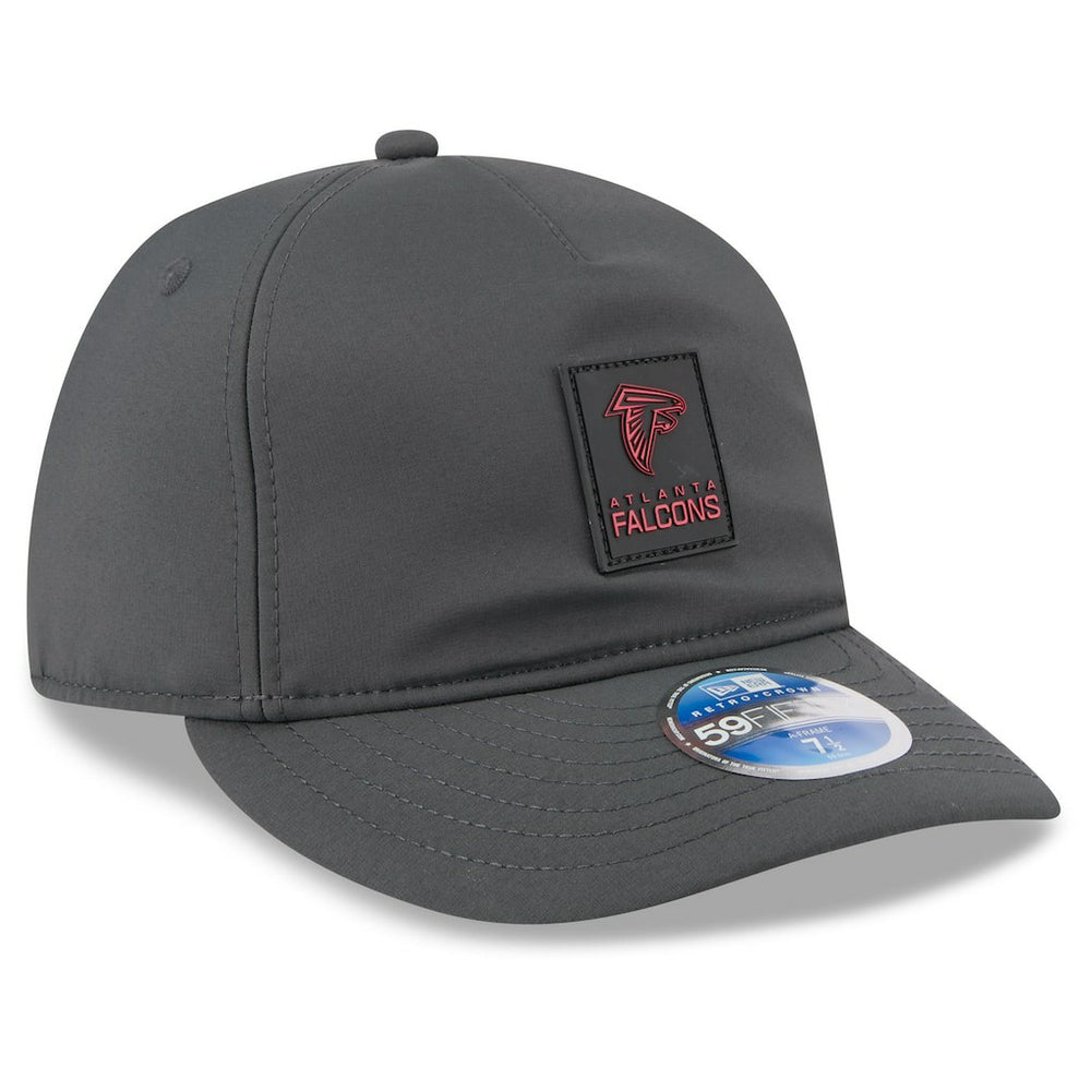 Atlanta Falcons New Era 2025 Sideline Cold Weather Retro Crown 59FIFTY Fitted Hat Charcoal | NFL