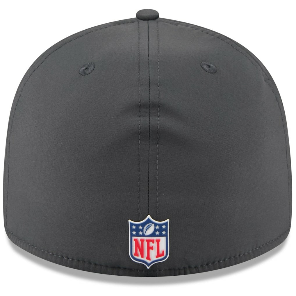 Cleveland Browns New Era 2025 Sideline Cold Weather Retro Crown 59FIFTY Fitted Hat Charcoal | NFL