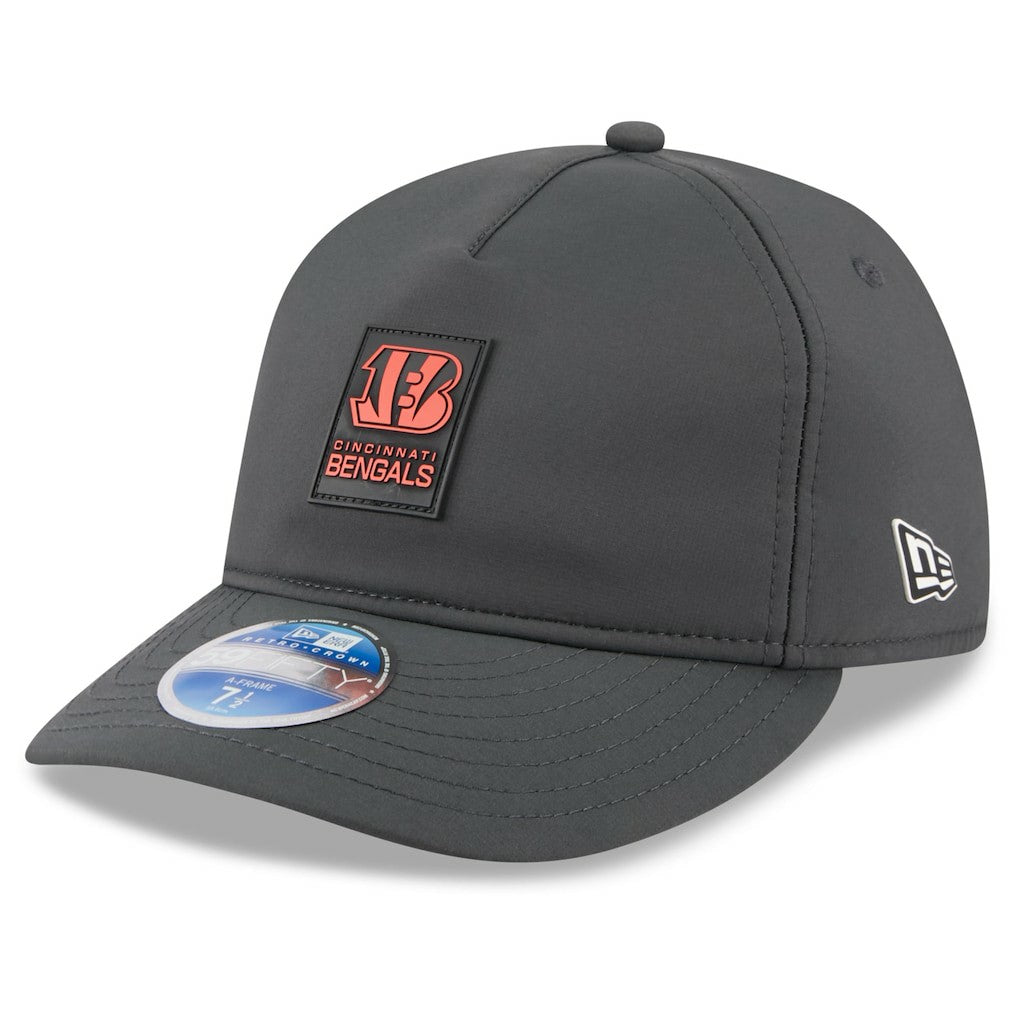 Cincinnati Bengals New Era 2025 Sideline Cold Weather Retro Crown 59FIFTY Fitted Hat Charcoal | NFL
