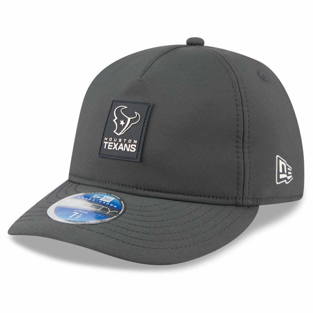Houston Texans New Era 2025 Sideline Cold Weather Retro Crown 59FIFTY Fitted Hat Charcoal | NFL