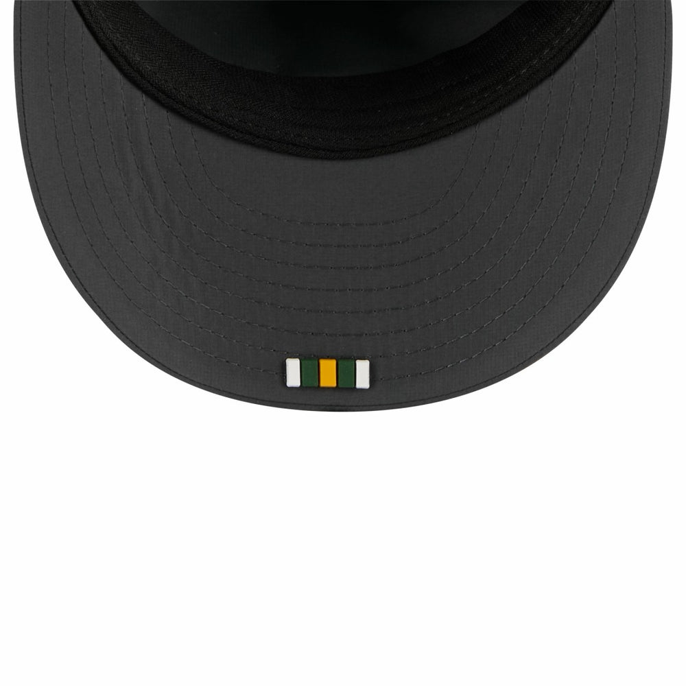 Green Bay Packers New Era 2025 Sideline Cold Weather Retro Crown 59FIFTY Fitted Hat Charcoal | NFL