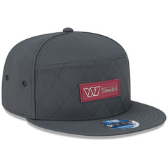 Washington Commanders New Era 2025 Sideline Cold Weather Split Panel 9FIFTY Snapback Hat Charcoal | NFL