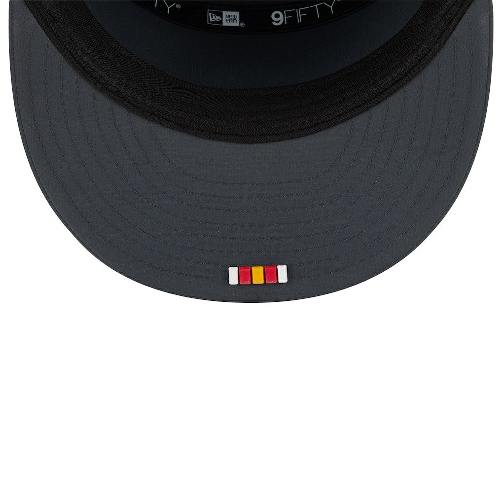 Kansas City Chiefs New Era 2025 Sideline Cold Weather Split Panel 9FIFTY Snapback Hat Charcoal | NFL
