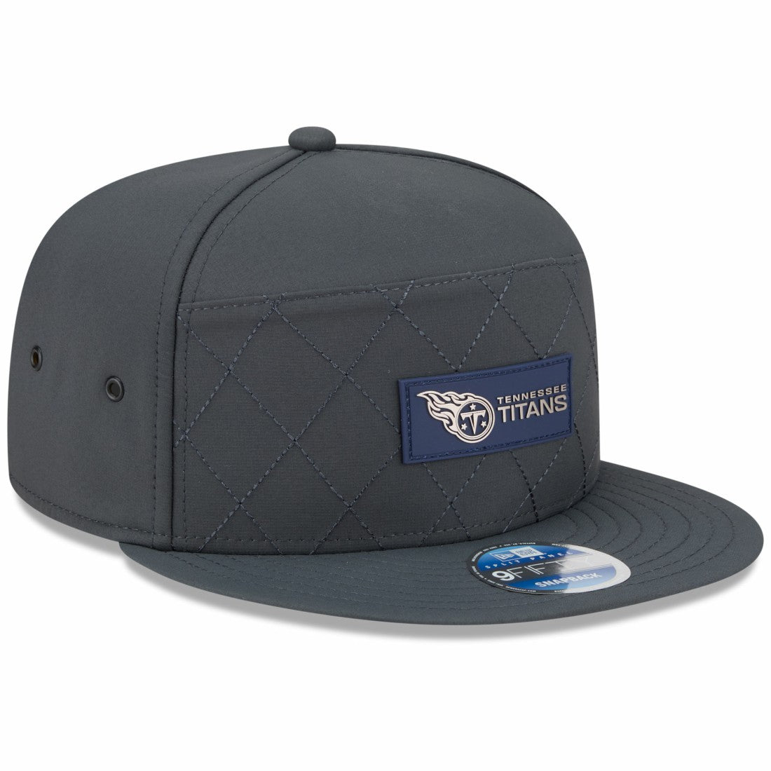 Tennessee Titans New Era 2025 Sideline Cold Weather Split Panel 9FIFTY Snapback Hat Charcoal | NFL