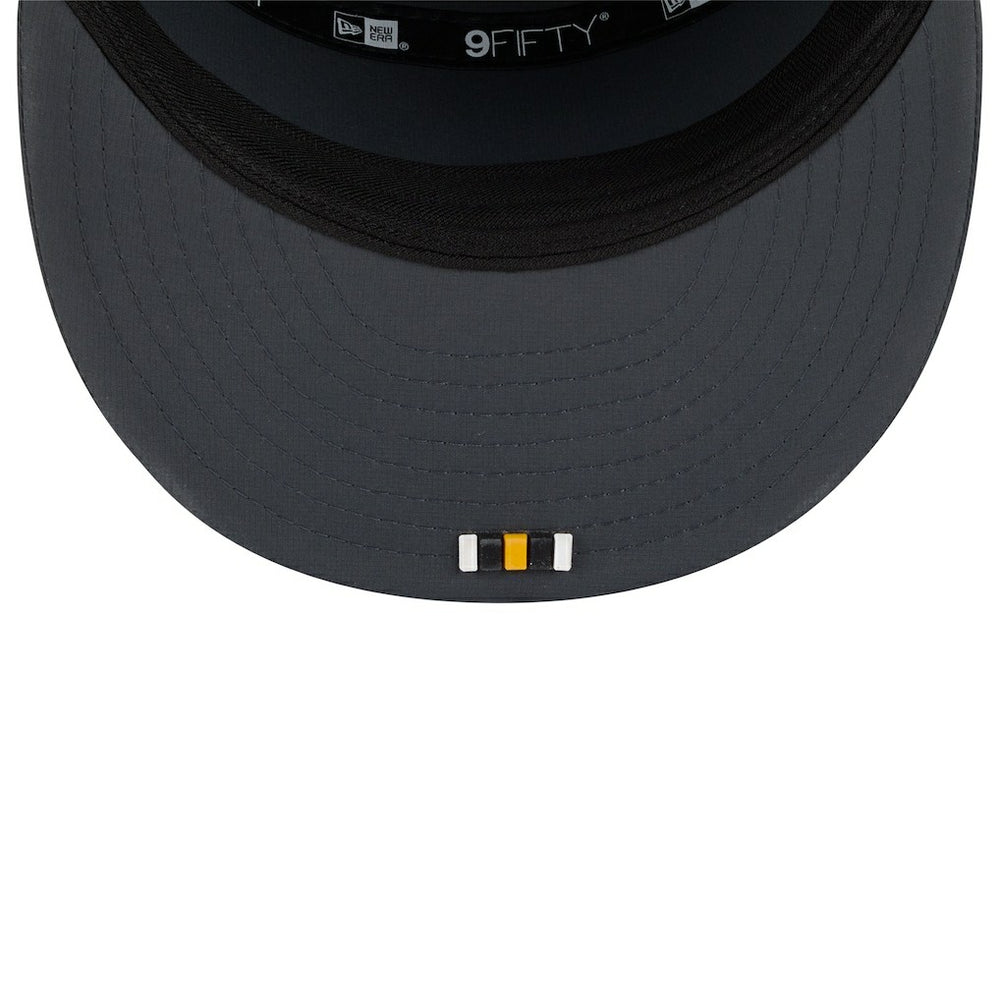 Pittsburgh Steelers New Era 2025 Sideline Cold Weather Split Panel 9FIFTY Snapback Hat Charcoal | NFL