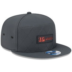Cincinnati Bengals New Era 2025 Sideline Cold Weather Split Panel 9FIFTY Snapback Hat Charcoal | NFL