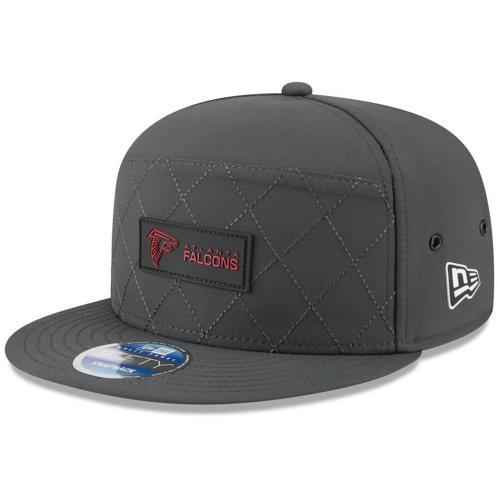 Atlanta Falcons New Era 2025 Sideline Cold Weather Split Panel 9FIFTY Snapback Hat Charcoal | NFL