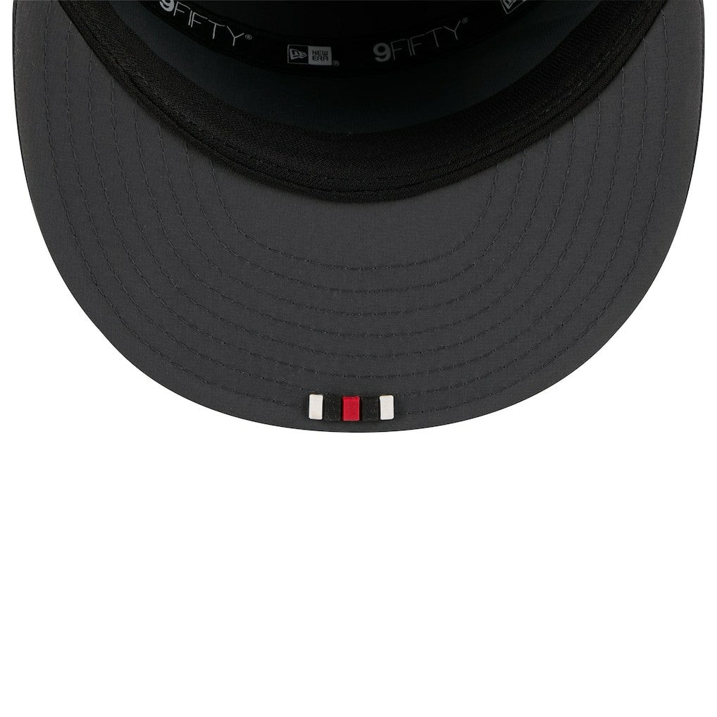 Atlanta Falcons New Era 2025 Sideline Cold Weather Split Panel 9FIFTY Snapback Hat Charcoal | NFL