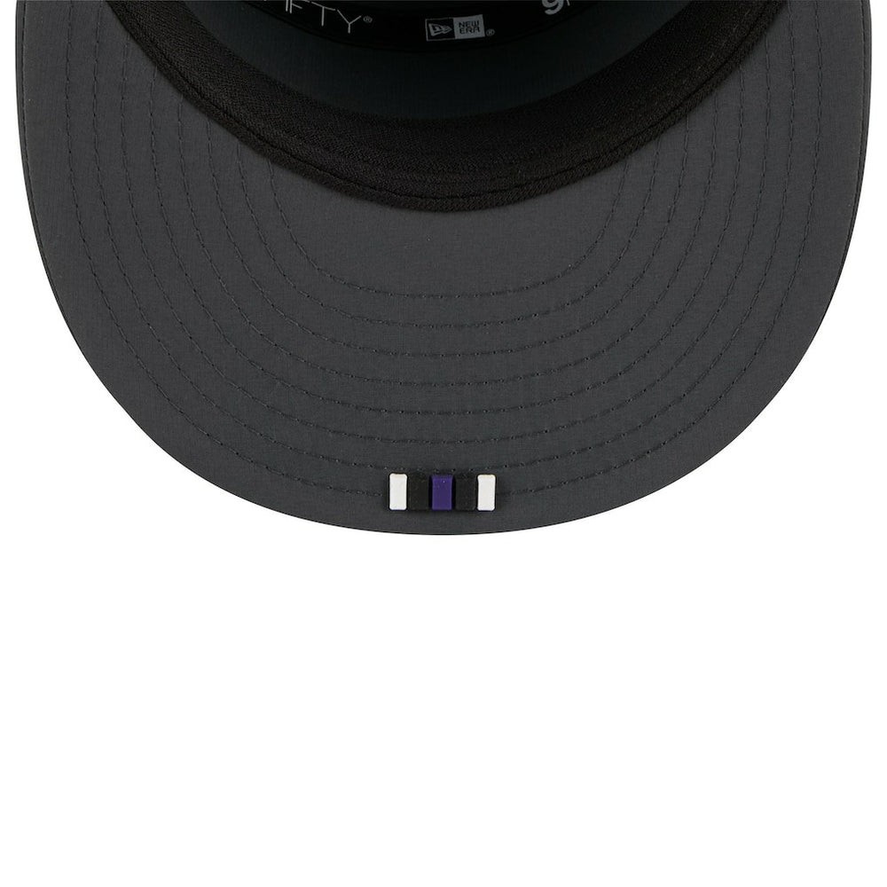 Baltimore Ravens New Era 2025 Sideline Cold Weather Split Panel 9FIFTY Snapback Hat Charcoal | NFL