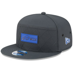 Buffalo Bills New Era 2025 Sideline Cold Weather Split Panel 9FIFTY Snapback Hat Charcoal | NFL