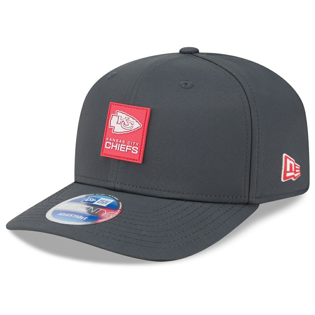 Kansas City Chiefs New Era 2025 Sideline Cold Weather 9SEVENTY Adjustable Hat Charcoal | NFL