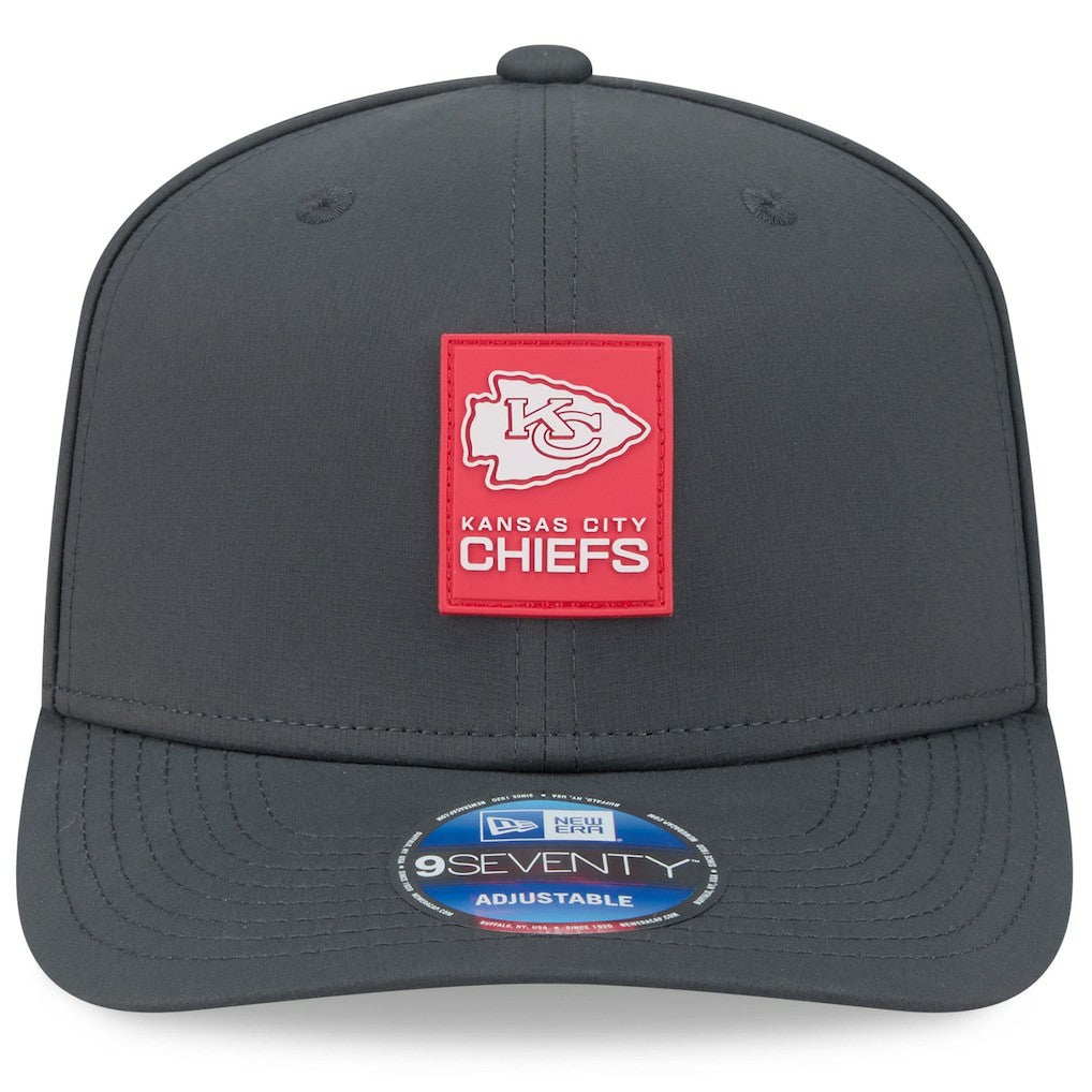 Kansas City Chiefs New Era 2025 Sideline Cold Weather 9SEVENTY Adjustable Hat Charcoal | NFL