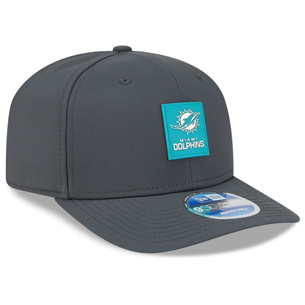 Miami Dolphins New Era 2025 Sideline Cold Weather 9SEVENTY Adjustable Hat Charcoal | NFL