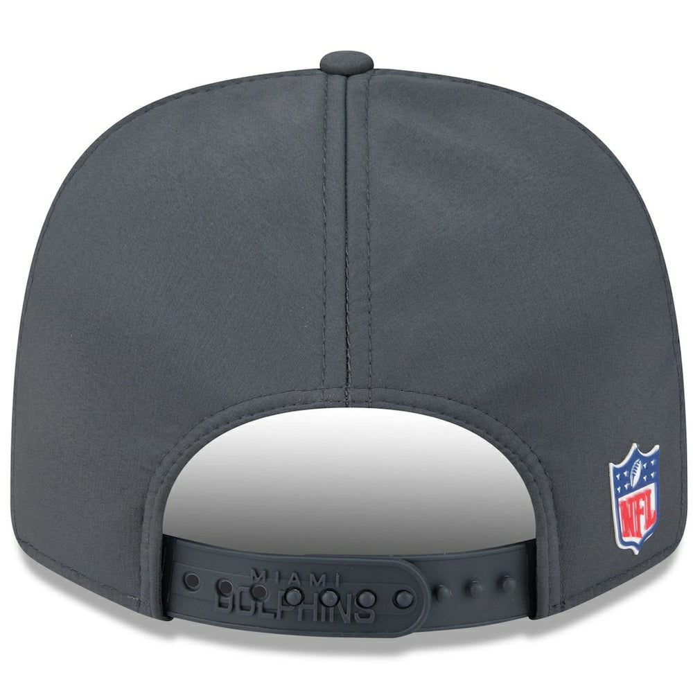 Miami Dolphins New Era 2025 Sideline Cold Weather 9SEVENTY Adjustable Hat Charcoal | NFL