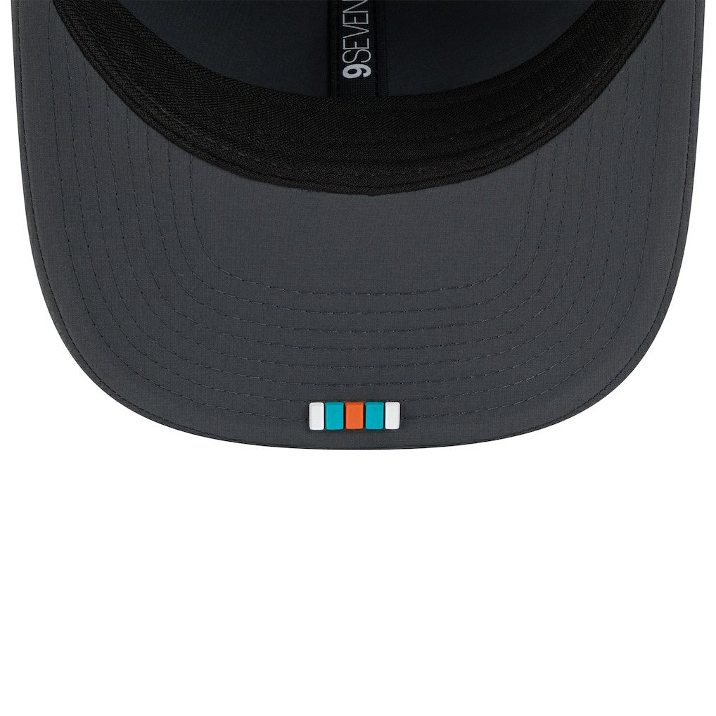 Miami Dolphins New Era 2025 Sideline Cold Weather 9SEVENTY Adjustable Hat Charcoal | NFL
