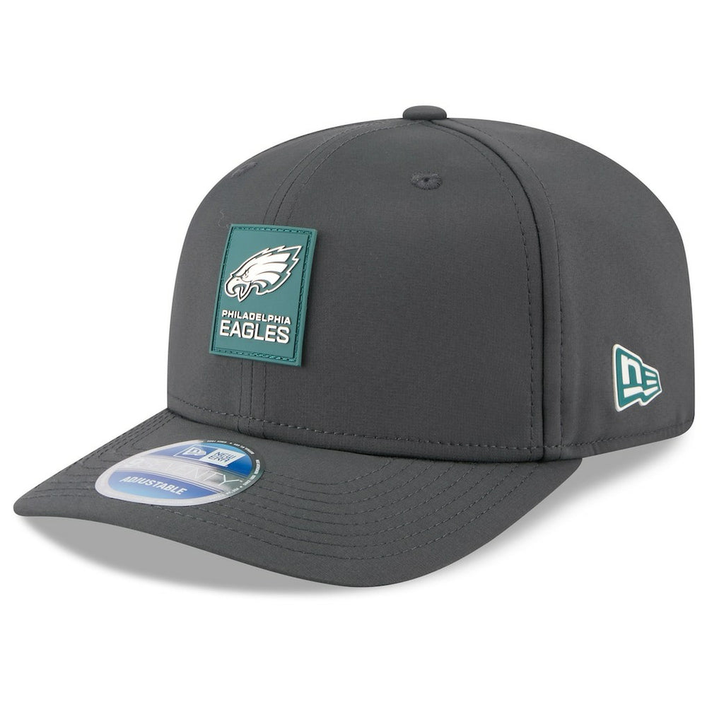 Philadelphia Eagles New Era 2025 Sideline Cold Weather 9SEVENTY Adjustable Hat Charcoal | NFL