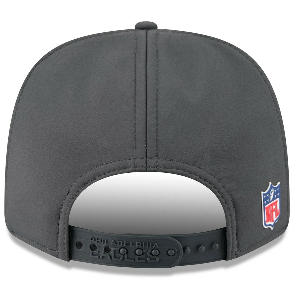 Philadelphia Eagles New Era 2025 Sideline Cold Weather 9SEVENTY Adjustable Hat Charcoal | NFL