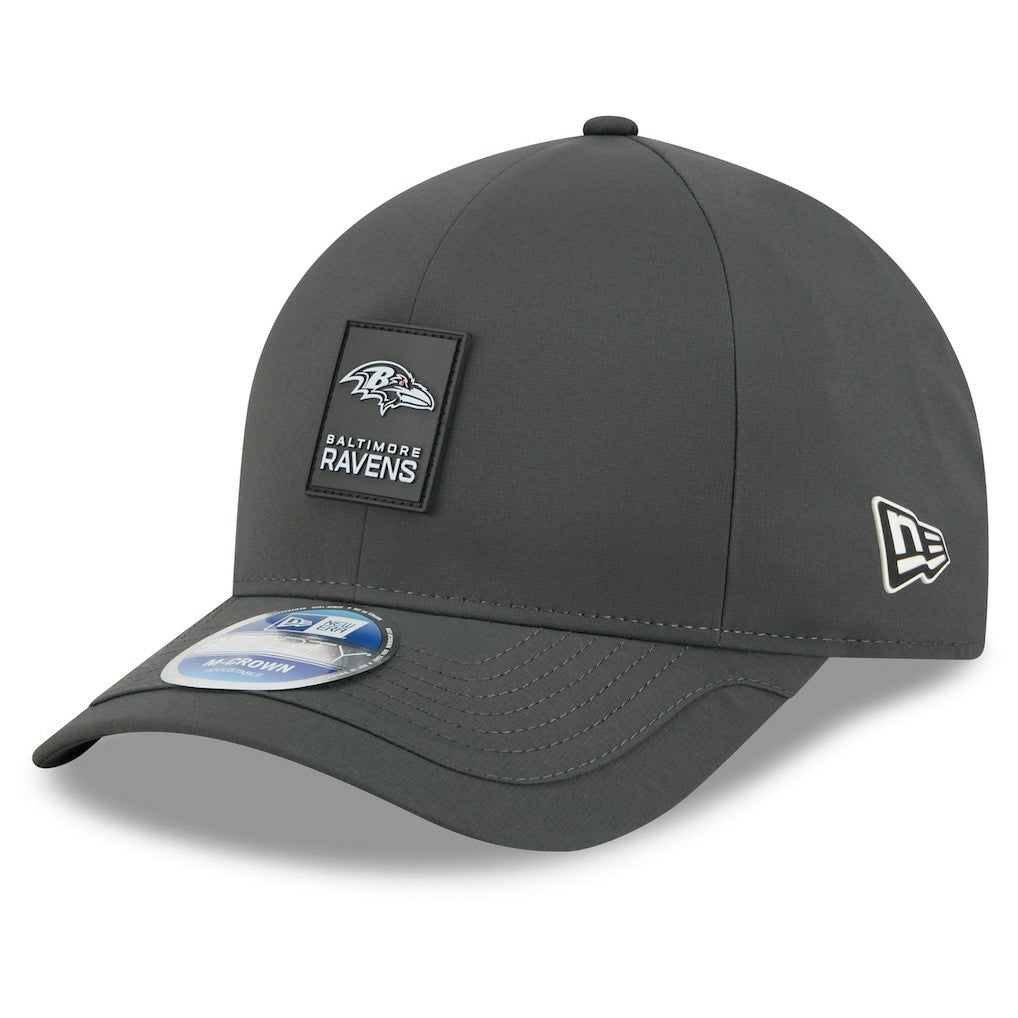 Baltimore Ravens New Era 2025 Sideline Cold Weather 9FORTY M-Crown Adjustable Hat Charcoal | NFL